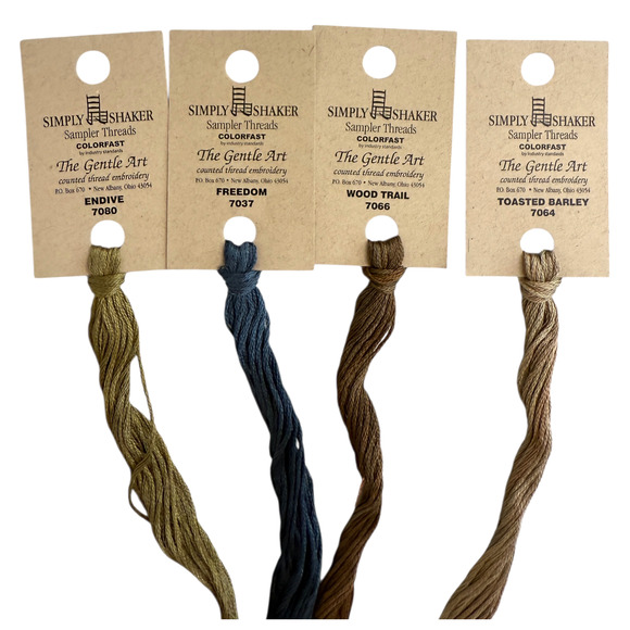 Colorfast Sampler Threads Lot of 10 Counted Embroidery Floss Simply Shaker New - Picture 2 of 7